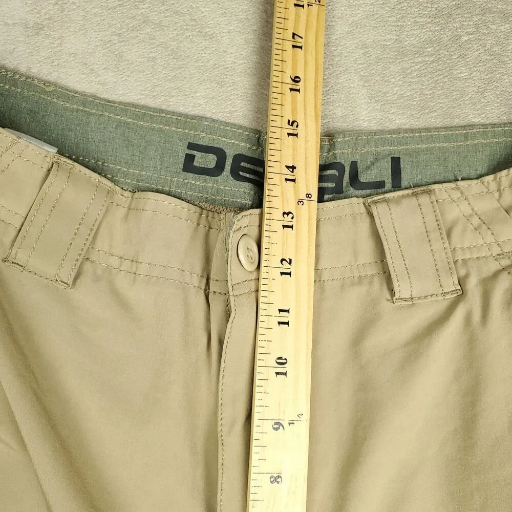 Denali Cargo Shorts Mens 36 Beige Stretch Lightweight Outdoor Travel Summer